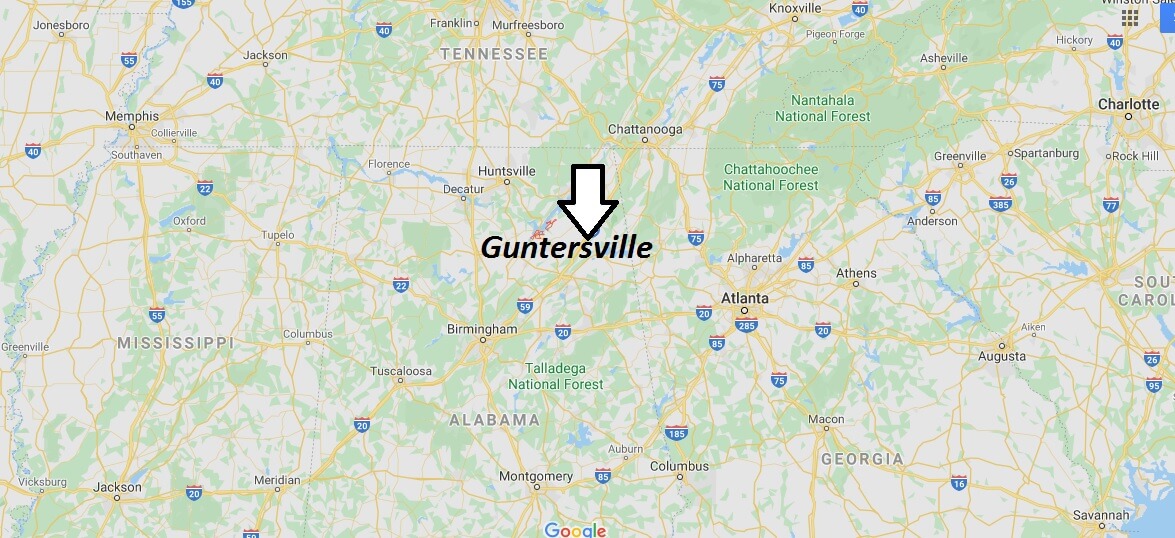 Where is Guntersville Alabama? What county is Guntersville in?