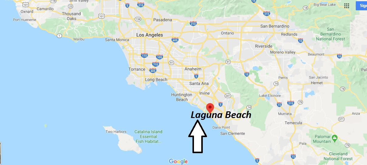 Where is Laguna Beach, California? What county is Laguna Beach in? Laguna Beach Map