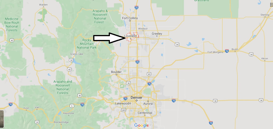 Where is Loveland, Colorado? What county is Loveland in? Loveland Map