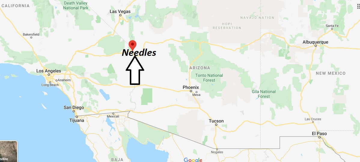 Where is Needles, California? What county is Needles in? Needles Map