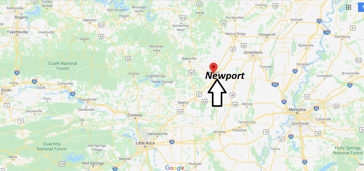 Where is Newport Arkansas? What county is Newport in? Newport Map