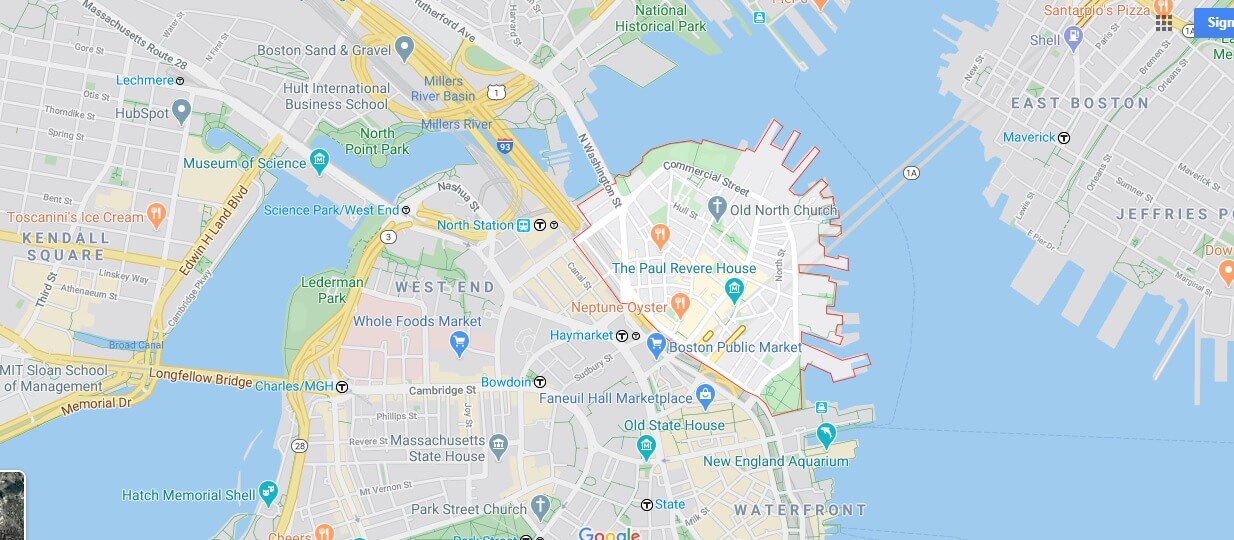 Where is North End? What is considered the North End of Boston?
