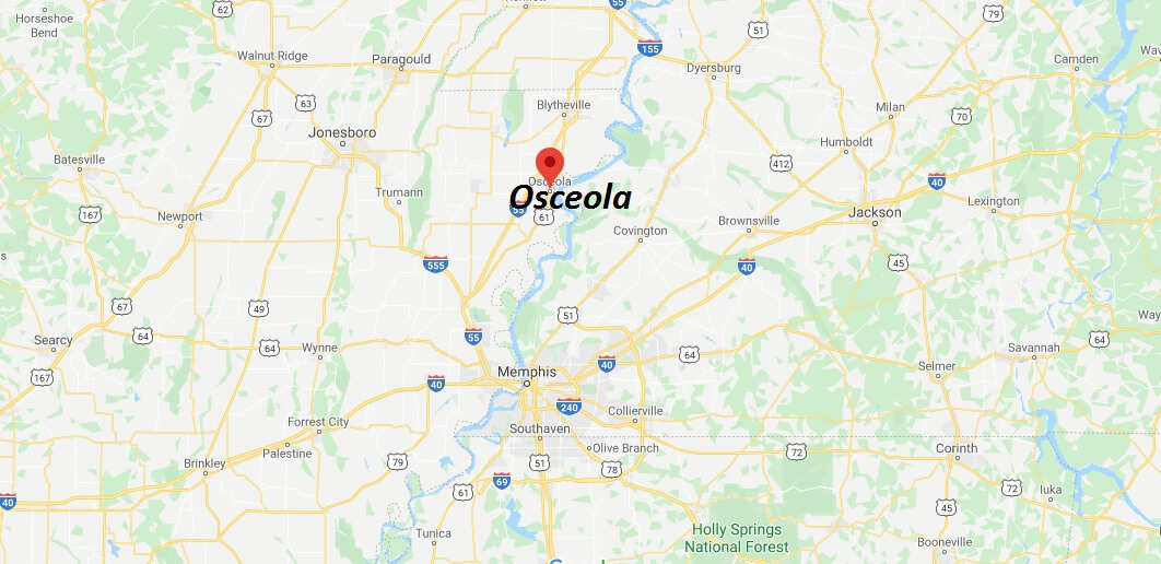 Where is Osceola Arkansas? What county is Osceola in? Osceola Map