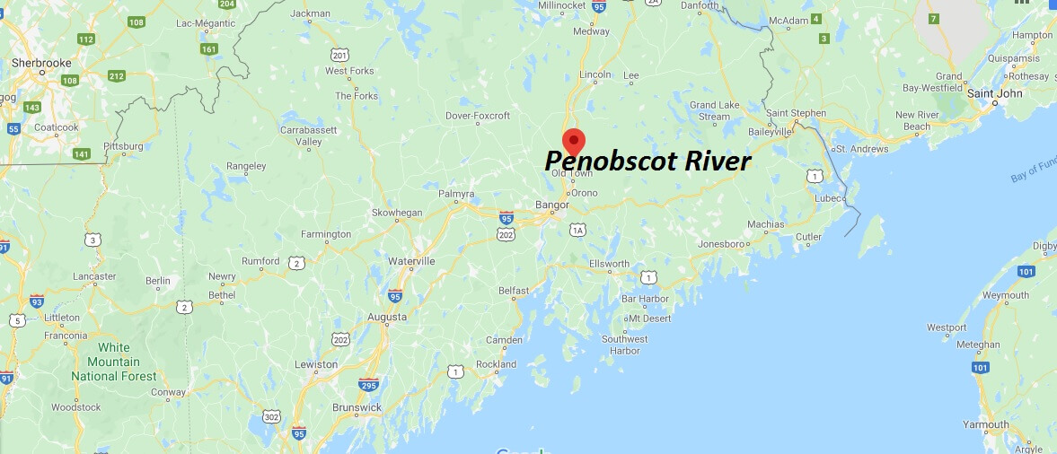 Where is Penobscot River? Where does the Penobscot River start?