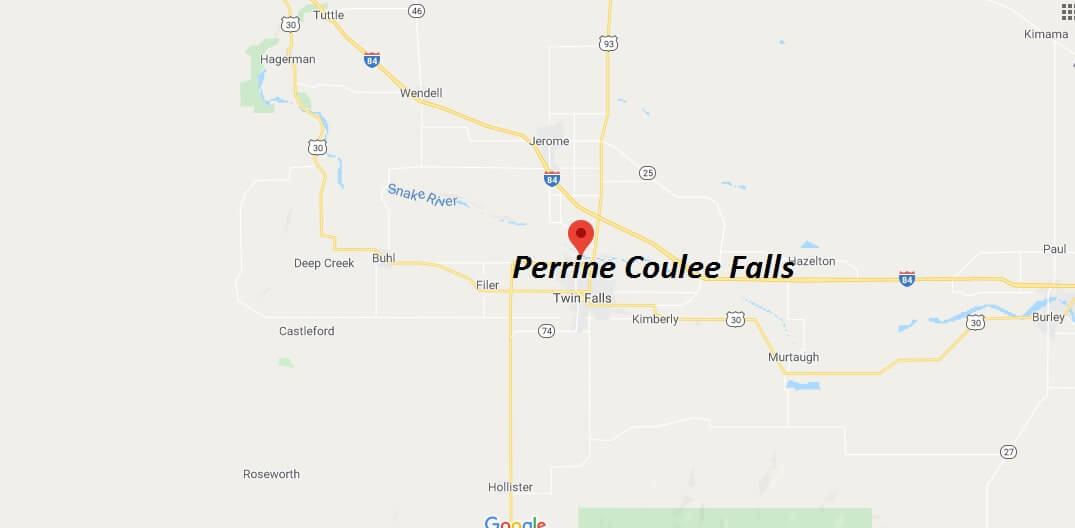 Where is Perrine Coulee Falls?