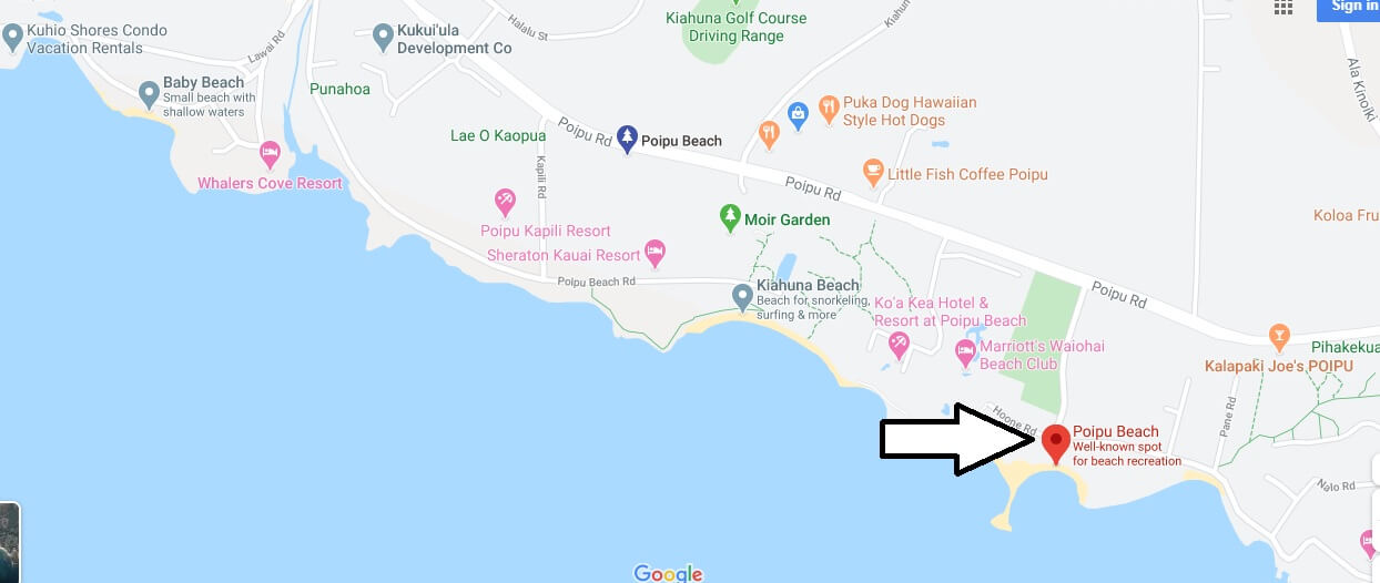 Where is Poipu Beach Park? What city is Poipu Beach in?