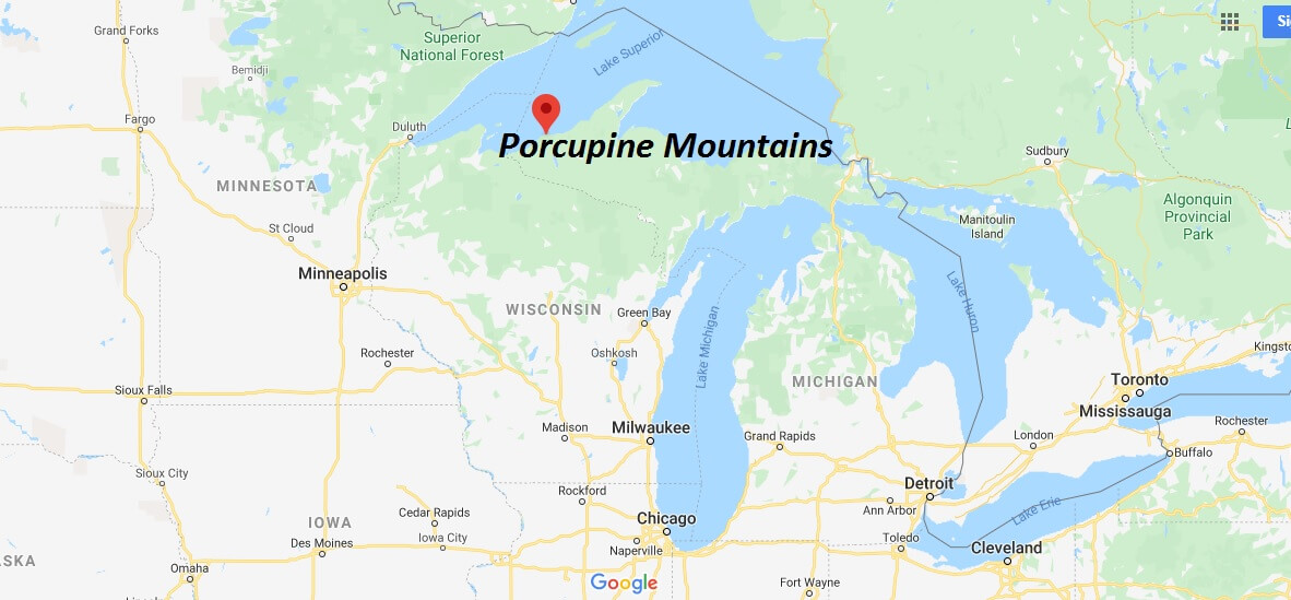 Where is Porcupine Mountains? What county are the Porcupine Mountains in?