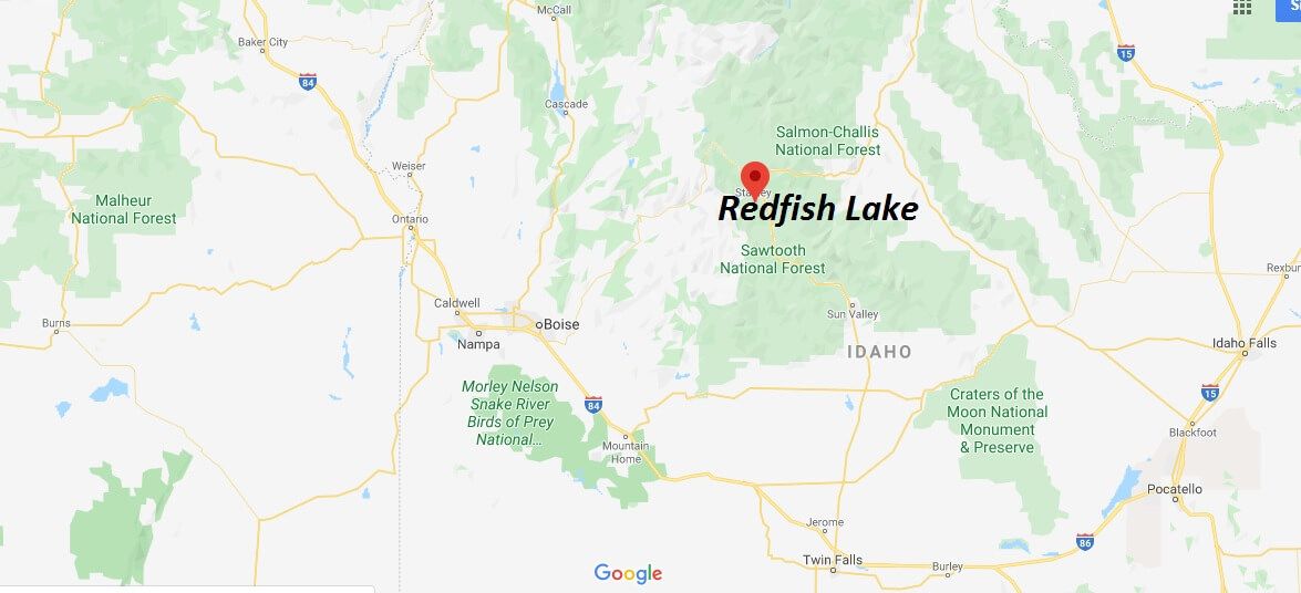 Where is Redfish Lake? How far is Redfish Lake?