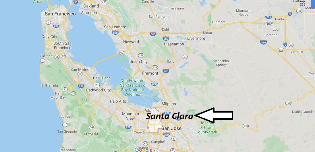 Where is Santa Clara, California? What county is Santa Clara in? Santa Clara Map