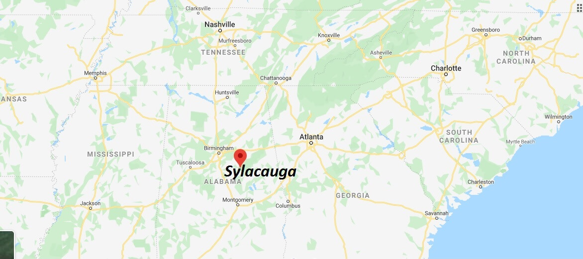 Where is Sylacauga Alabama? What county is Sylacauga in?