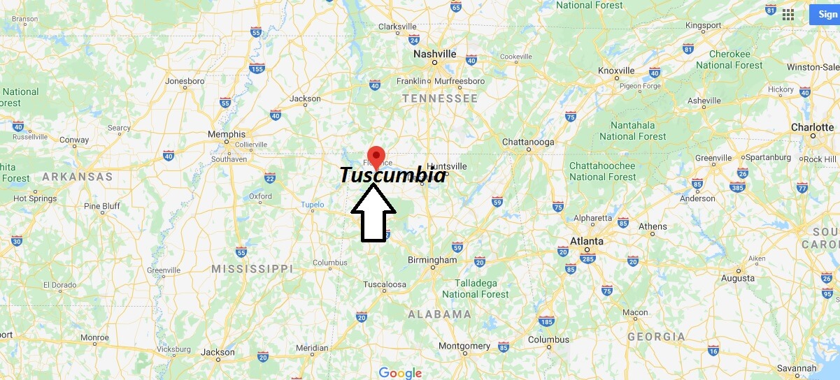 Where is Tuscumbia Alabama? What county is Tuscumbia in?