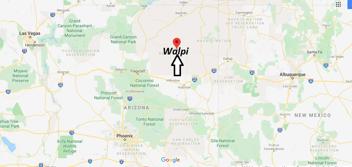 Where is Walpi Arizona? What county is Walpi in? Walpi Map