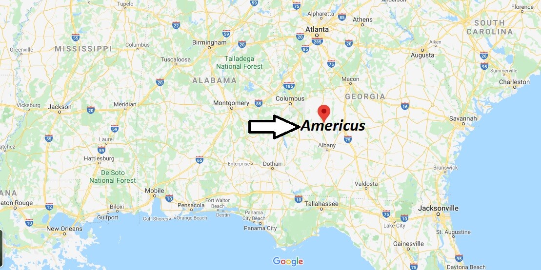 Where is Americus, Georgia? What county is Americus in? Americus Map