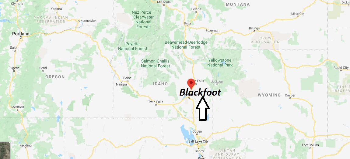 Where is Blackfoot, Idaho? What county is Blackfoot in? Blackfoot Map