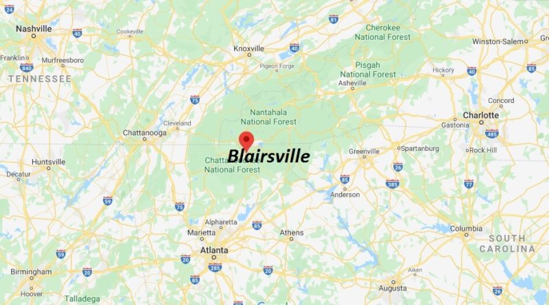 Where is Blairsville, Georgia? What county is Blairsville in? Blairsville Map