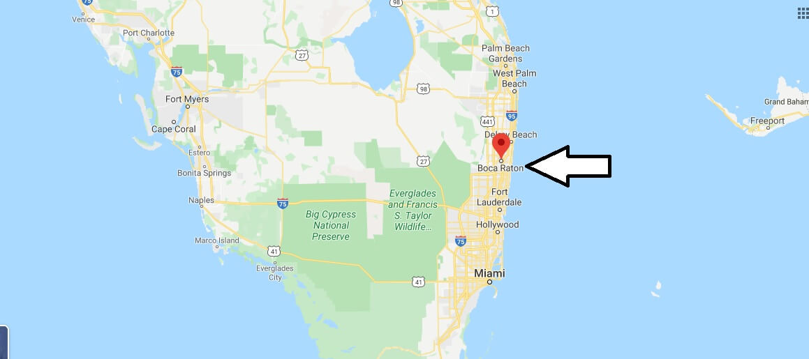 Where is Boca Raton, Florida? What county is Boca Raton in? Boca Raton Map