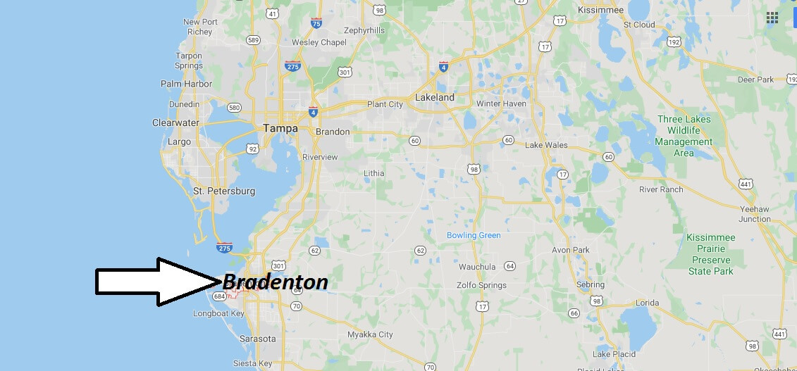 Where is Bradenton, Florida? What county is Bradenton in? Bradenton Map