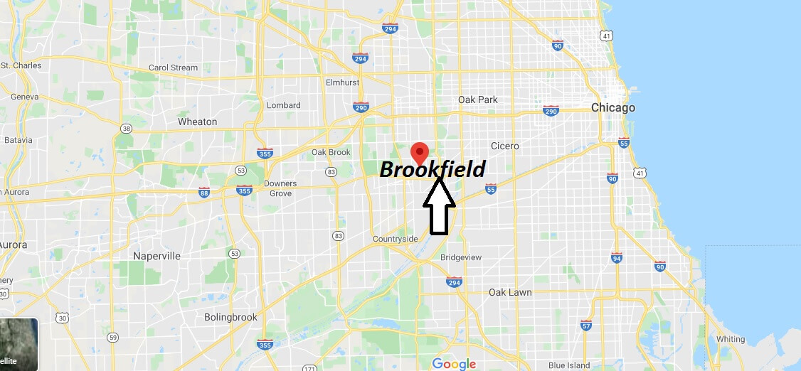 Where is Brookfield, Illinois? What county is Brookfield in? Brookfield Map