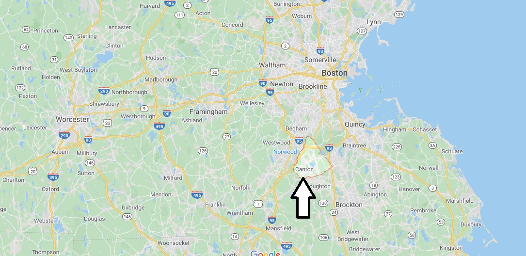 Where is Canton, Massachusetts? What county is Canton in? Canton Map