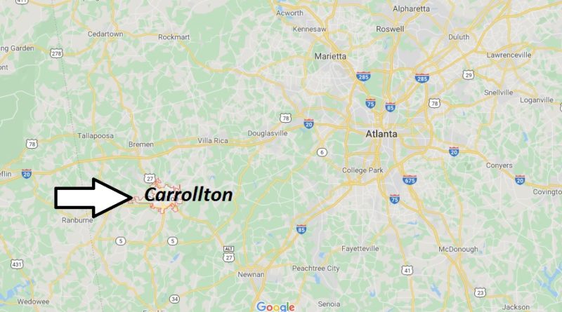 Where is Carrollton, Georgia? What county is Carrollton in? Carrollton Map