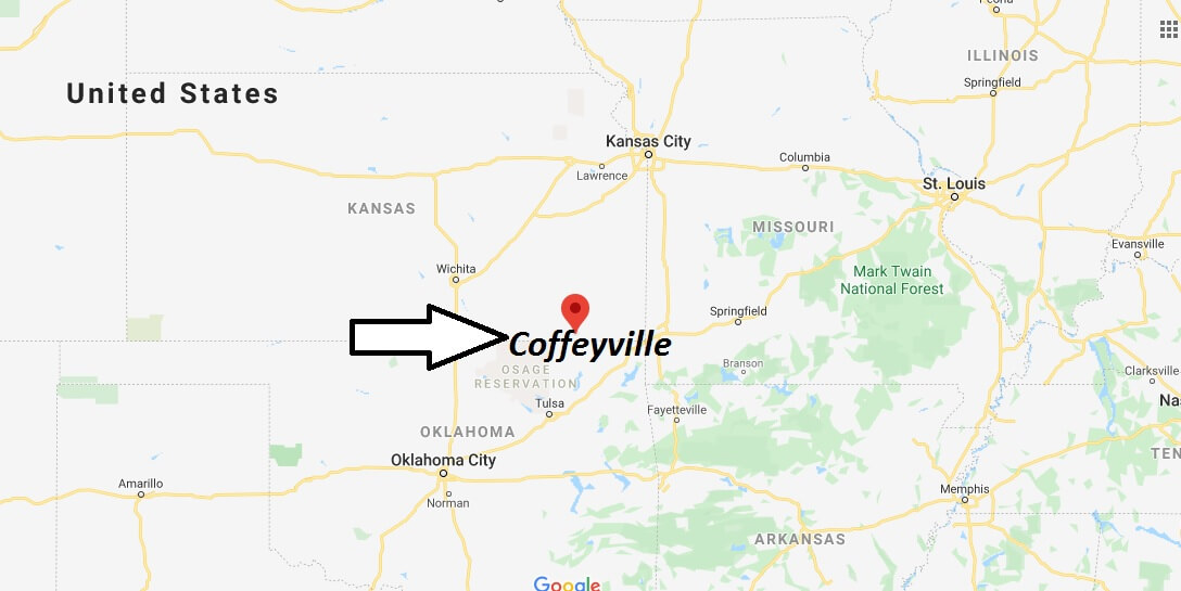 Where is Coffeyville, Kansas? What county is Coffeyville in? Coffeyville Map