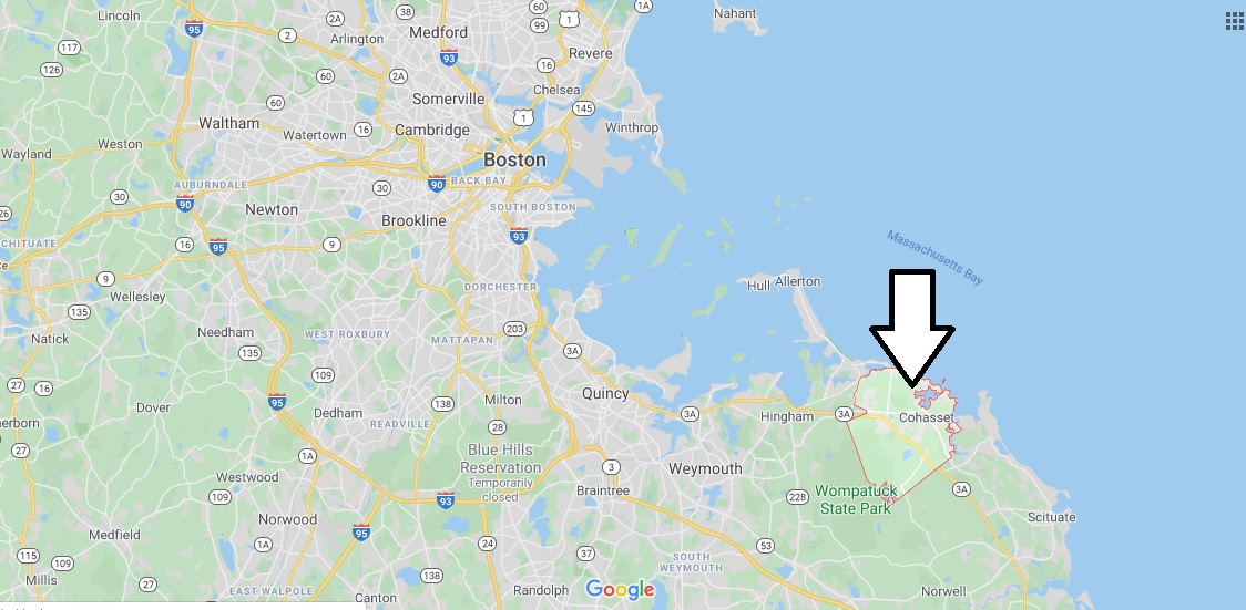 Where is Cohasset, Massachusetts? What county is Cohasset in? Cohasset Map