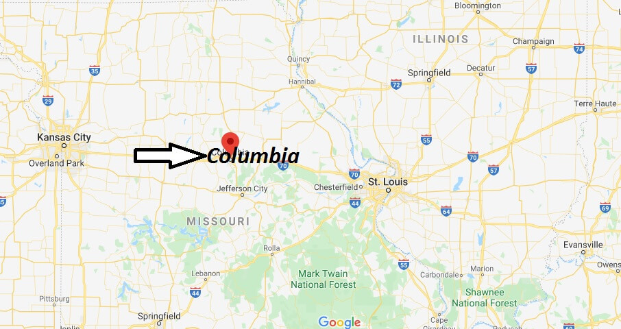 Where is Columbia, Missouri? Where in Missouri is Columbia