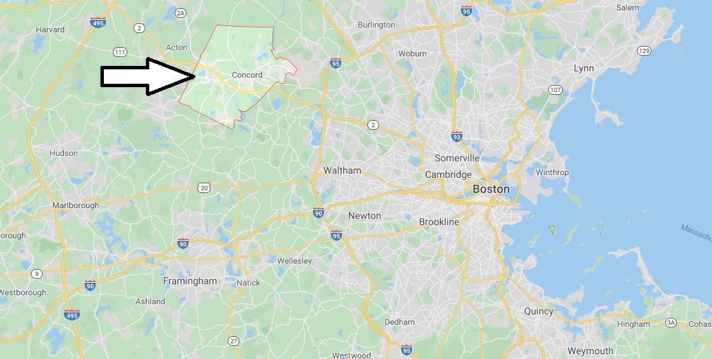 Where is Concord, Massachusetts? What county is Concord in? Concord Map