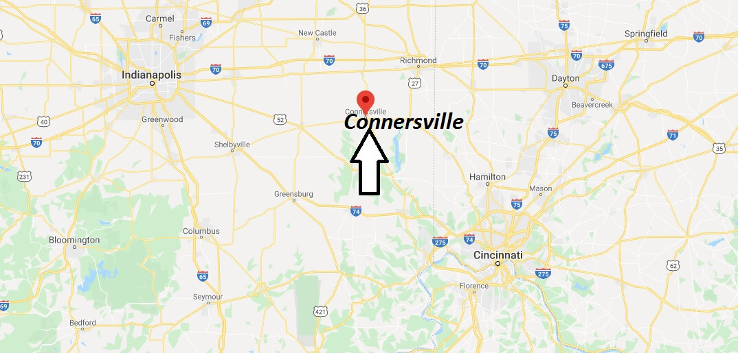 Where is Connersville, Indiana? What county is Connersville in? Connersville Map