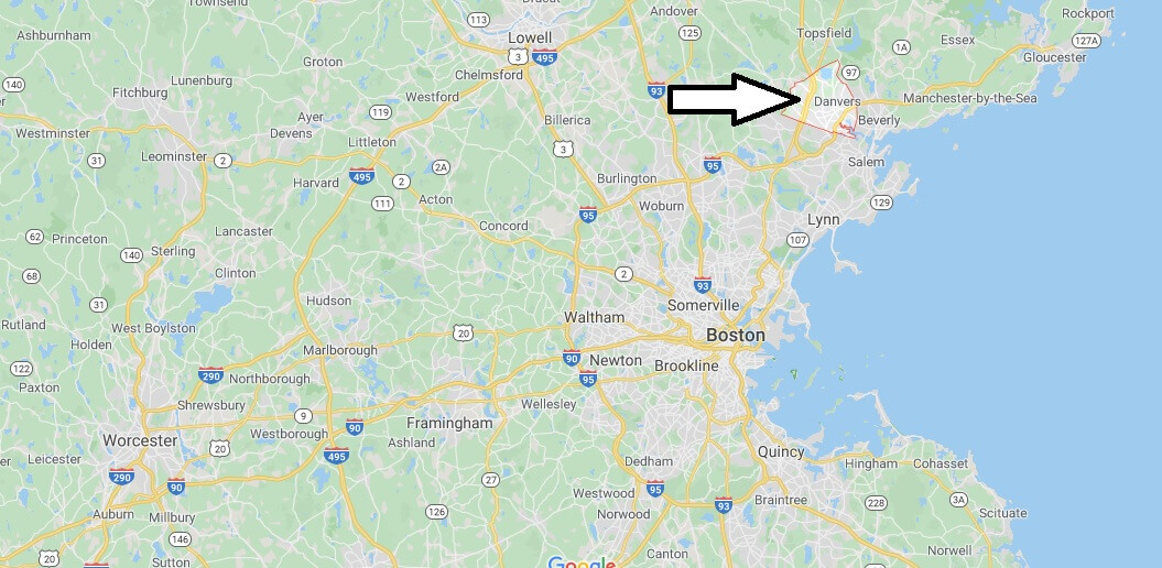 Where is Danvers, Massachusetts? What county is Danvers in? Danvers Map