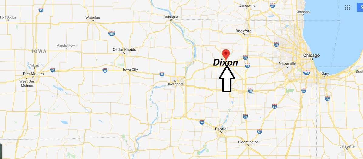 Where is Dixon, Illinois? What county is Dixon in? Dixon Map
