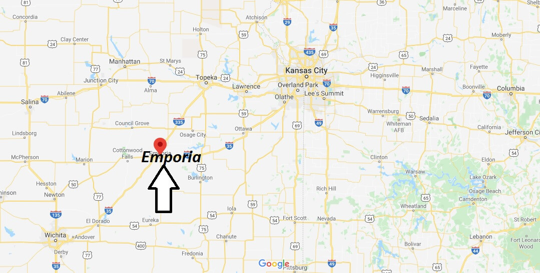 Where is Emporia, Kansas? What county is Emporia in? Emporia Map