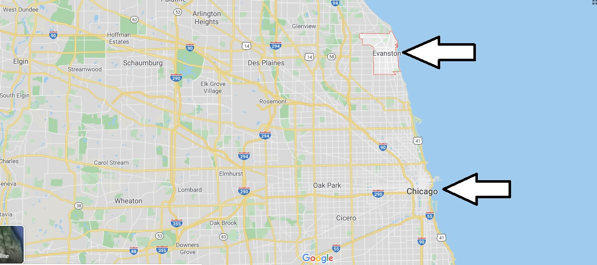 Where is Evanston, Illinois? What county is Evanston in? Evanston Map