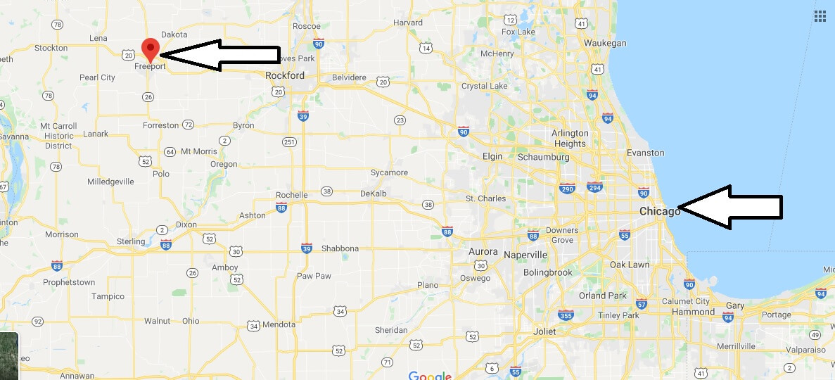 Where is Freeport, Illinois? What county is Freeport in? Freeport Map