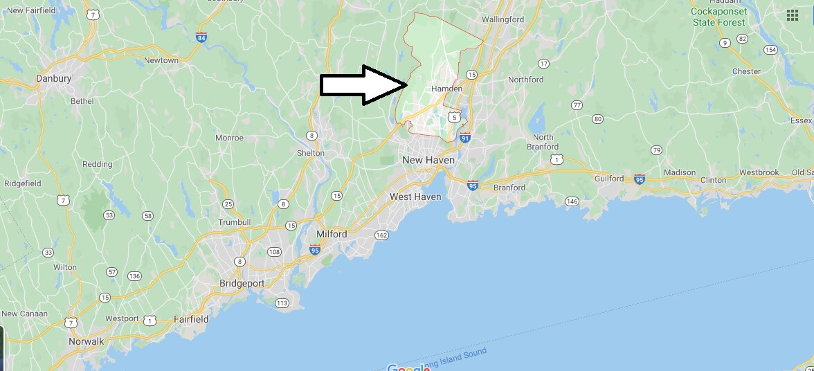 Where is Hamden, Connecticut? What county is Hamden in? Hamden Map