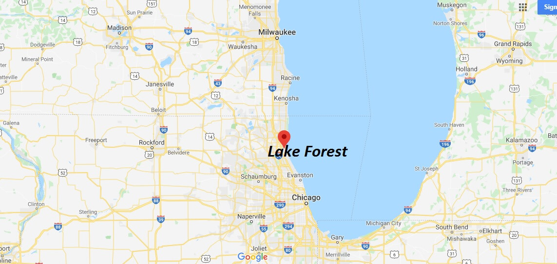 lake forest map
