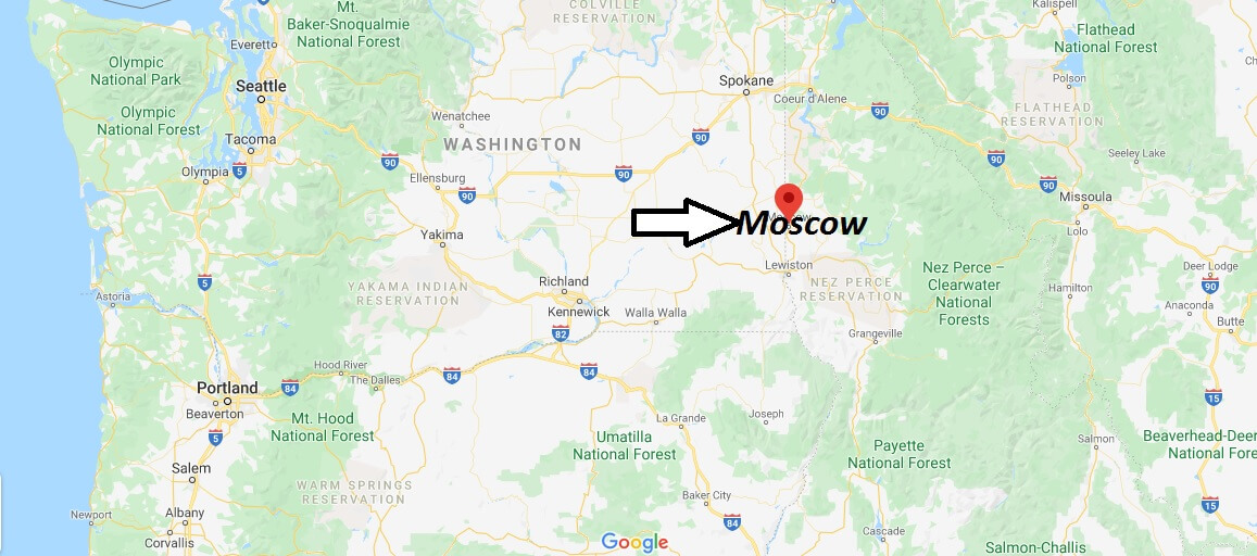 Where is Moscow, Idaho? What county is Moscow in? Moscow Map