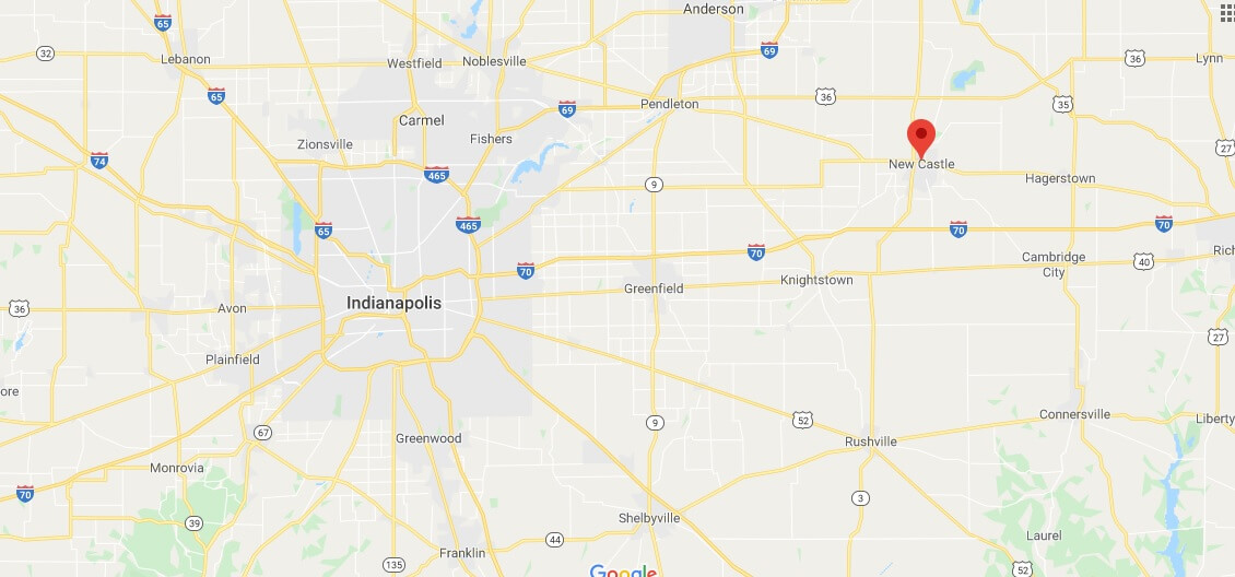 Where is New Castle, Indiana? What county is New Castle in? New Castle Map