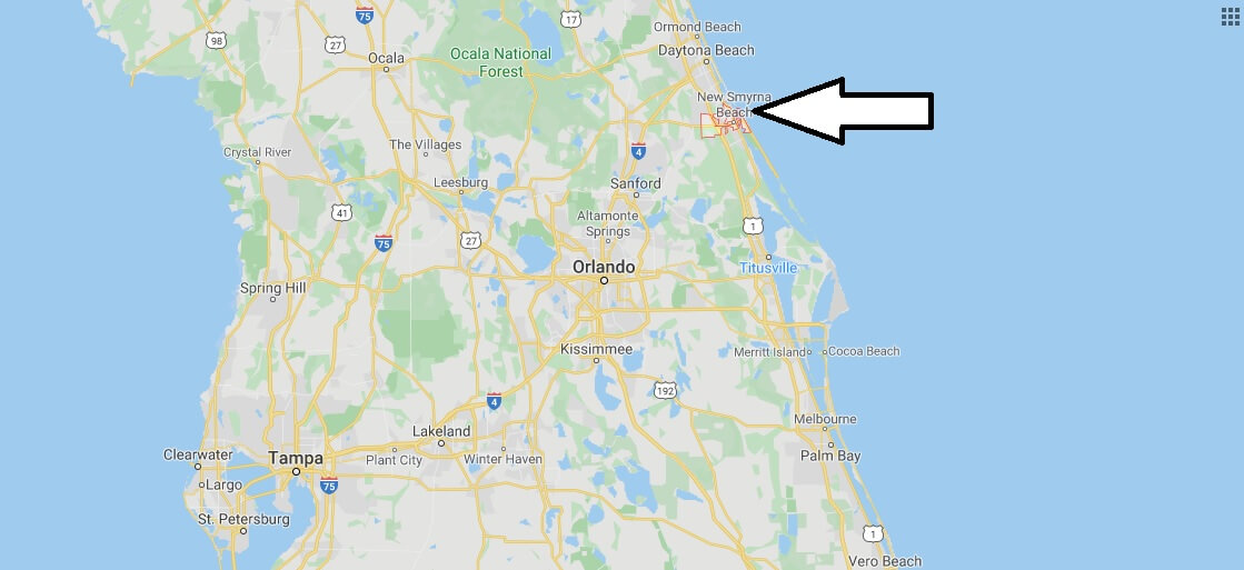 Where is New Smyrna Beach, Florida? What county is New Smyrna Beach in? New Smyrna Beach Map