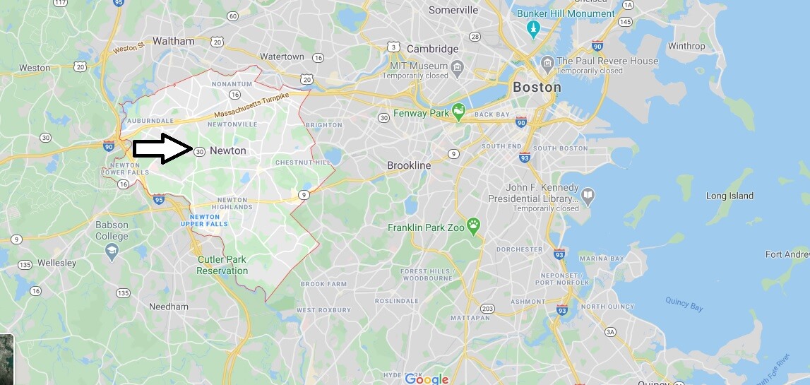 Where is Newton, Massachusetts? Is Newton a part of Boston