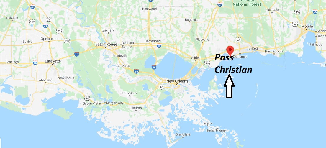 Where is Pass Christian, Mississippi? What county is Pass Christian in? Pass Christian Map