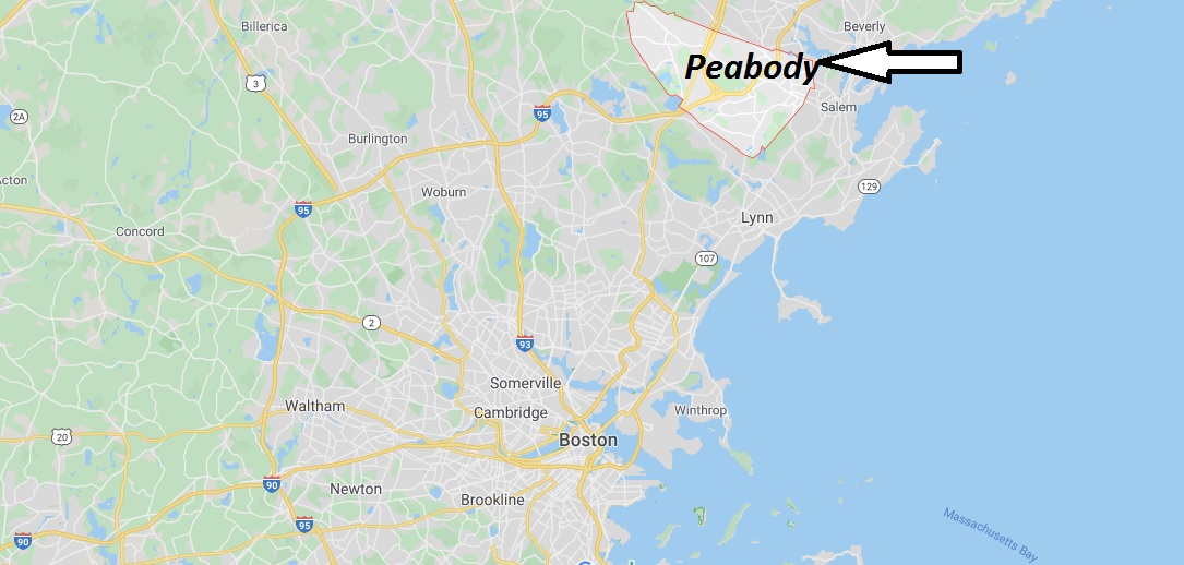 Where is Peabody, Massachusetts? What county is Peabody in? Peabody Map