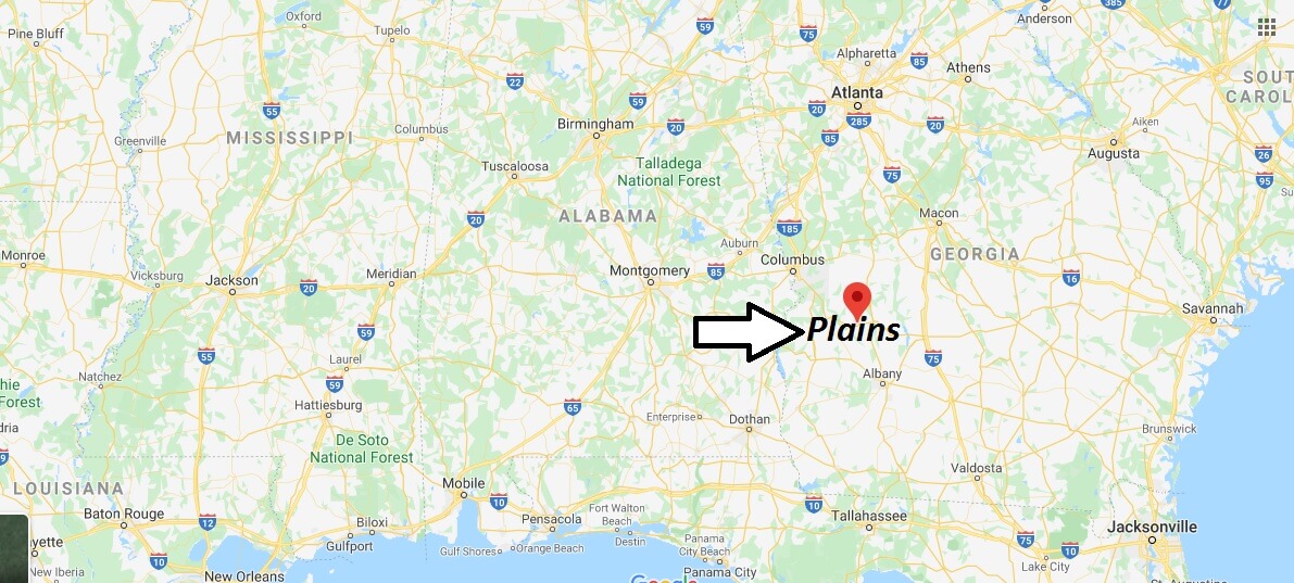 Where is Plains, Georgia? What county is Plains in? Plains Map
