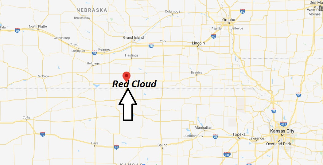 Where is Red Cloud, Nebraska? What county is Red Cloud in? Red Cloud Map