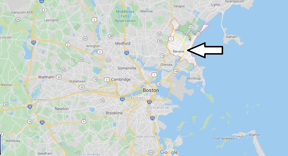 Where is Revere, Massachusetts? What county is Revere in? Revere Map