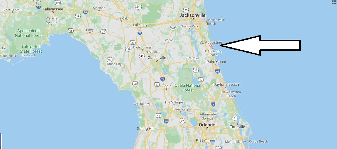 Where is Saint Augustine, Florida? What county is Saint Augustine in? Saint Augustine Map