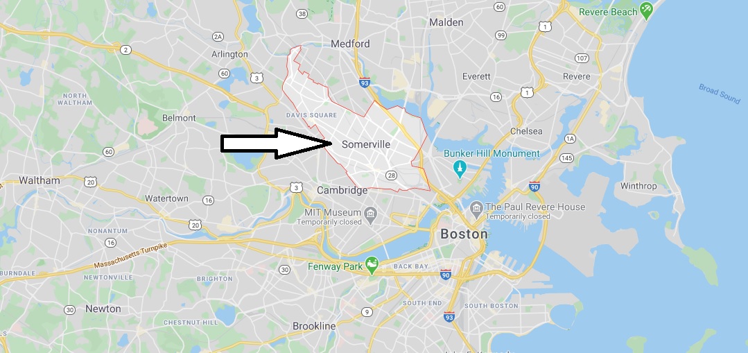 Where is Somerville, Massachusetts? What county is Somerville in? Somerville Map