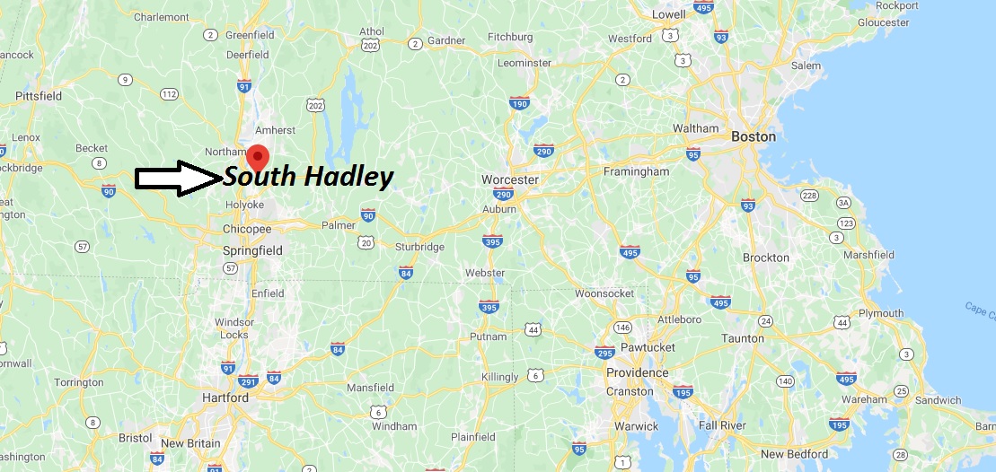 Where is South Hadley, Massachusetts? What county is South Hadley in? South Hadley Map
