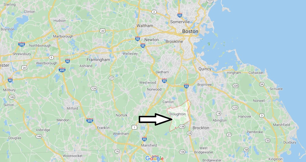 Where is Stoughton, Massachusetts? What county is Stoughton in? Stoughton Map