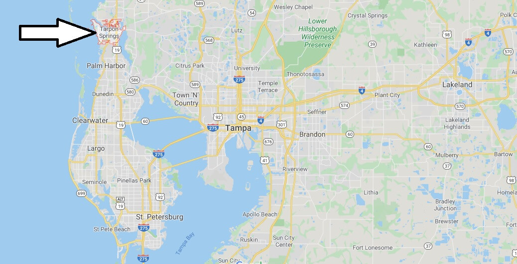Where is Tarpon Springs, Florida? What county is Tarpon Springs in? Tarpon Springs Map